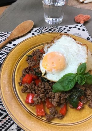 ラム肉のガパオライス-レシピのメイン写真