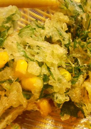 水菜とコーンのかき揚げ-レシピのメイン写真