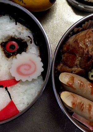 ハロウィン弁当 ホラー映画ソウのビリー-レシピのメイン写真