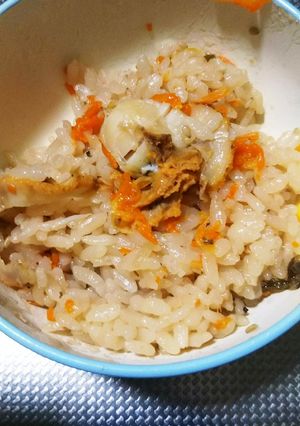 親子で食べる♪ベビーほたての炊き込みご飯-レシピのメイン写真