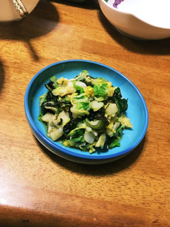白菜とワカメの塩昆布和え-レシピのメイン写真