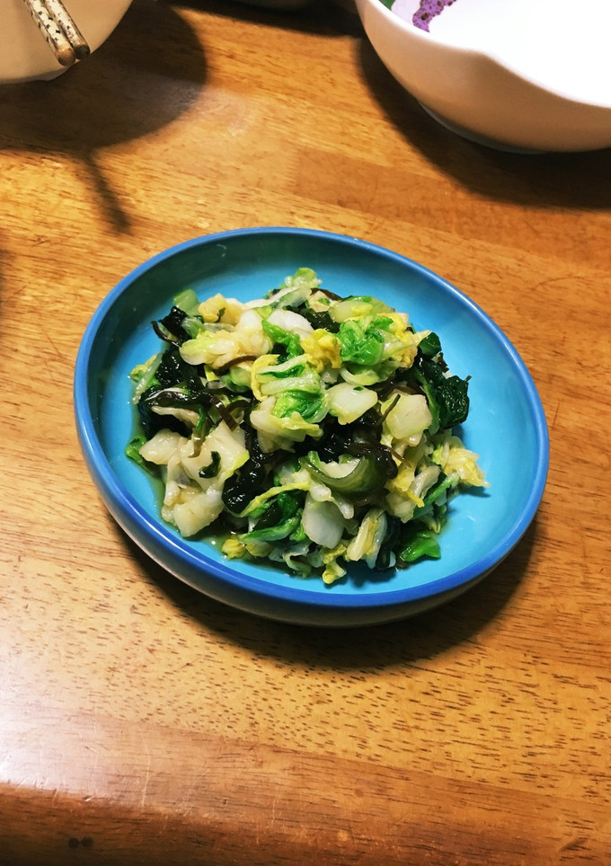 白菜とワカメの塩昆布和え-レシピのメイン写真