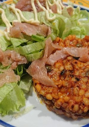 餅麦で♥️プッタネスカ-レシピのメイン写真