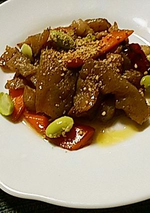 こんにゃくのキンピラ-レシピのメイン写真
