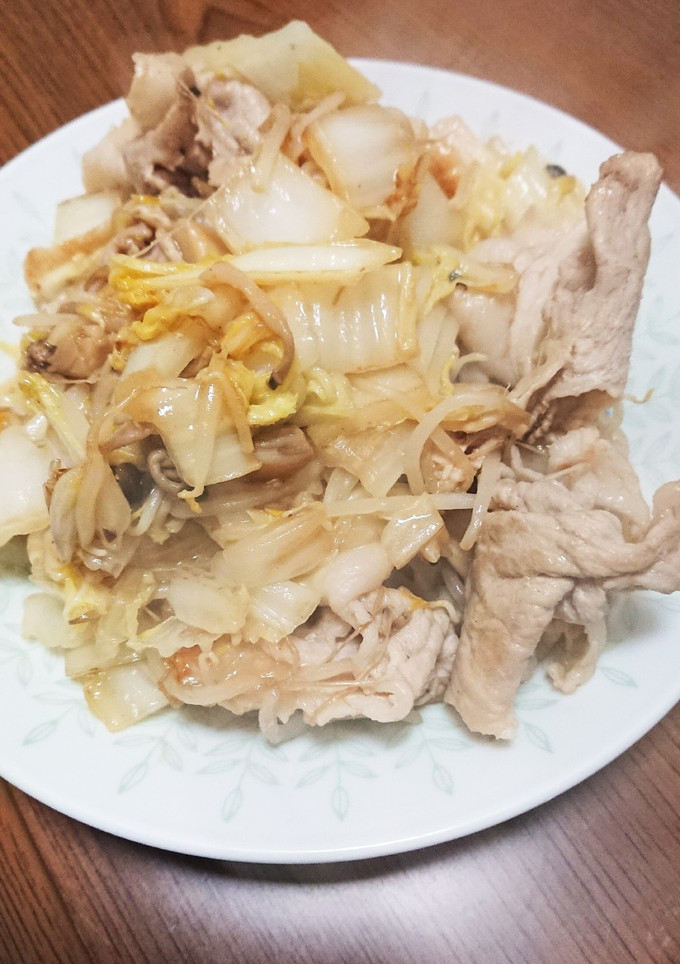豚肉きのこ白菜のとろっと炒め-レシピのメイン写真