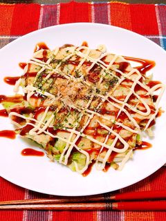 節約!もやしとキャベツのお好み焼き-レシピのメイン写真