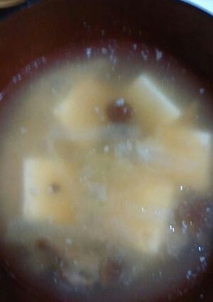 豆腐&なめこ&大根の味噌汁-レシピのメイン写真