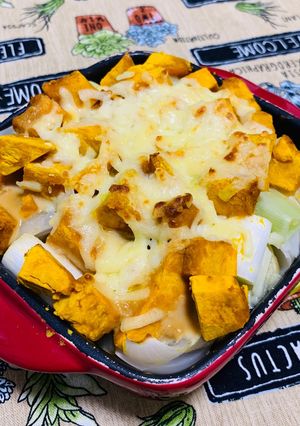 旬の食材カボチャで♪カボチャのグラタン風-レシピのメイン写真