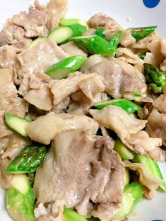 アスパラと豚肉のマヨ炒め-レシピのメイン写真