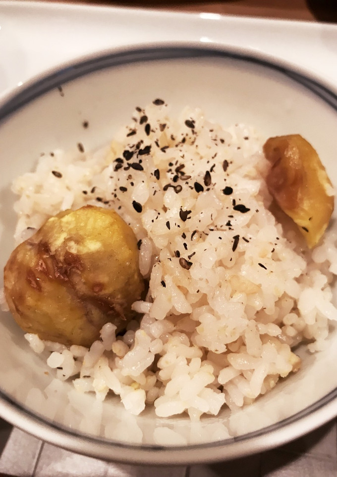【栗】秋の炊き込みご飯【木の実】-レシピのメイン写真