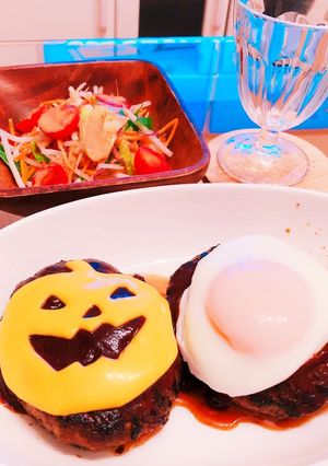 ハロウィン ハンバーグ✨-レシピのメイン写真