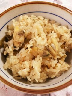 あさりとワカメの炊き込みご飯-レシピのメイン写真