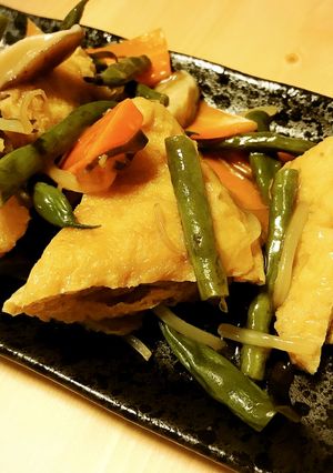 油揚げの炒めもの 仙台みやげ“三角定義”-レシピのメイン写真
