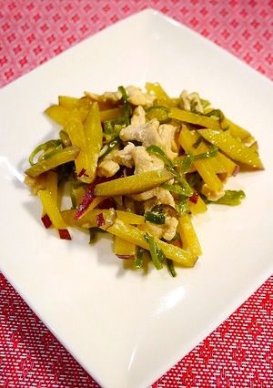 簡単！薩摩芋のほんだしマヨ炒め-レシピのメイン写真