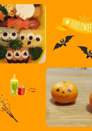 キャラ弁☆リトルグリーンメンのハロウィン-レシピのメイン写真