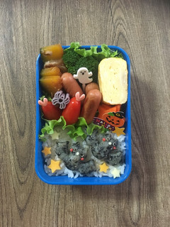 キャラ弁☆ハロウィン コウモリのお弁当♪-レシピのメイン写真