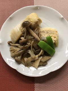 白菜と鶏ひき肉の重ね蒸しキノコあんかけ-レシピのメイン写真
