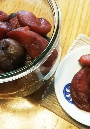 ドライいちじく&リンゴ☆大人の赤ワイン煮-レシピのメイン写真