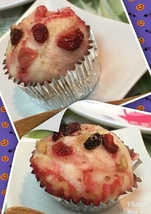 HMで♪赤のビーツのマーブル蒸しパン-レシピのメイン写真