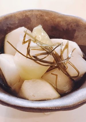 天日干し 青首大根のカリカリ甘酢漬け-レシピのメイン写真