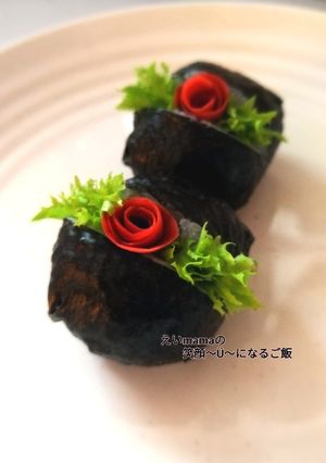 インスタ映えするぱっかんおにぎり♡-レシピのメイン写真
