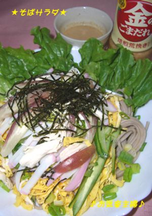 満腹！そばサラダ-レシピのメイン写真