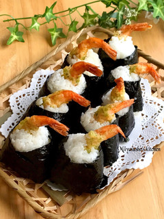 海老の磯辺揚げ天むす-レシピのメイン写真