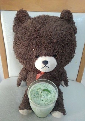小松菜のキャラメルティーミルクスムージー-レシピのメイン写真