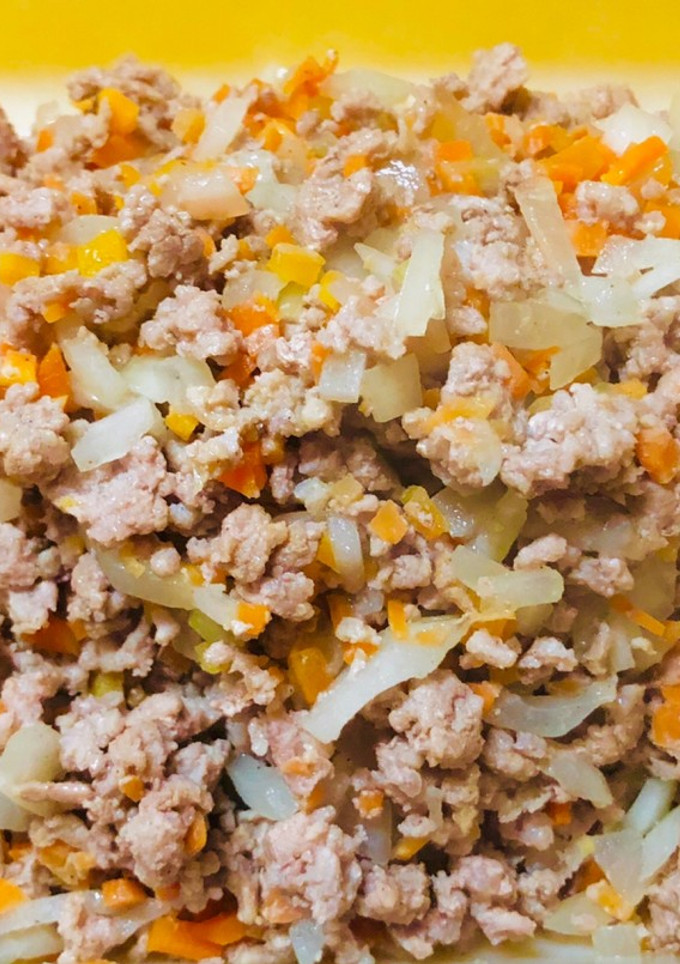 ひき肉野菜 半調理 作り置き-レシピのメイン写真