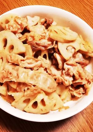 豚肉とレンコンの本つゆ炒め-レシピのメイン写真