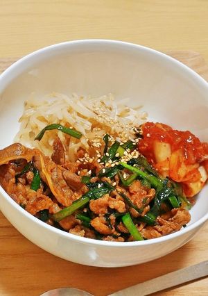 ビビンバ風丼-レシピのメイン写真