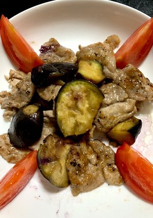 簡単☆ナスと豚肉の甘辛炒め-レシピのメイン写真