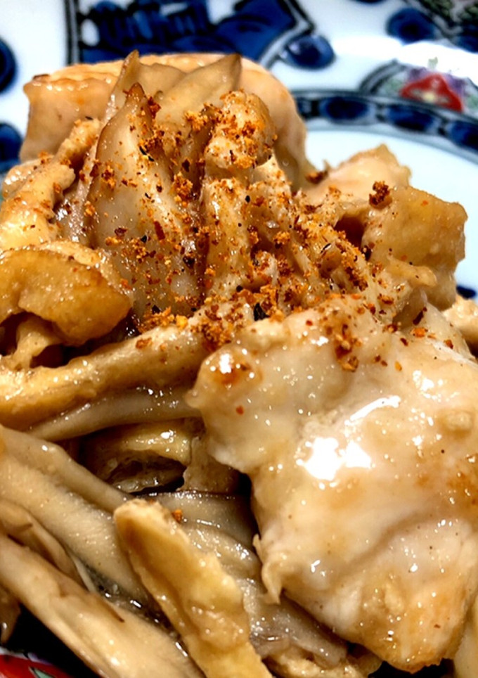 ご飯がススム★ささみと舞茸とお揚げの炒め-レシピのメイン写真