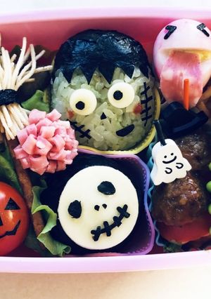 ハロウィンおにぎりお弁当 2018最終-レシピのメイン写真