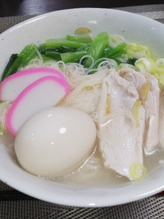鶏そうめん(温)-レシピのメイン写真
