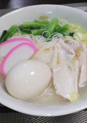 鶏そうめん(温)-レシピのメイン写真