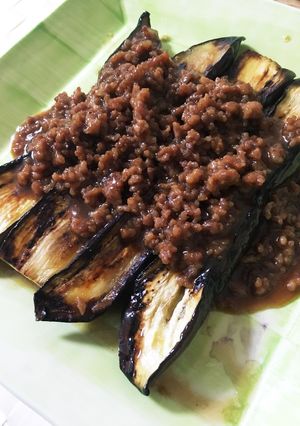 ナスの肉味噌がけ-レシピのメイン写真
