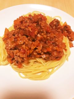超簡単!ミートスパゲティ-レシピのメイン写真