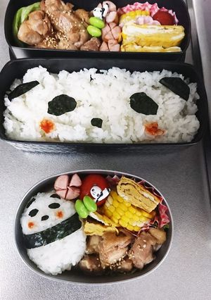 簡単 パンダ弁当 キャラ弁-レシピのメイン写真