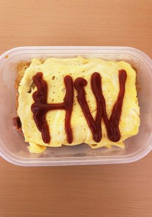 Halloween オムライス弁当-レシピのメイン写真