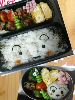 簡単キャラ弁 シロ! クレヨンしんちゃん-レシピのメイン写真