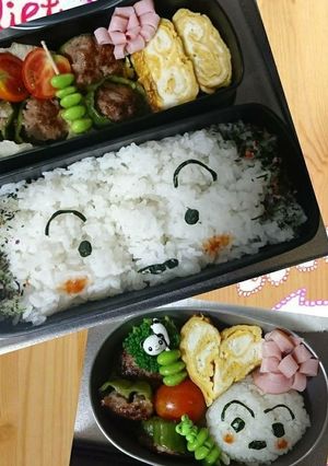 簡単キャラ弁 シロ！ クレヨンしんちゃん-レシピのメイン写真