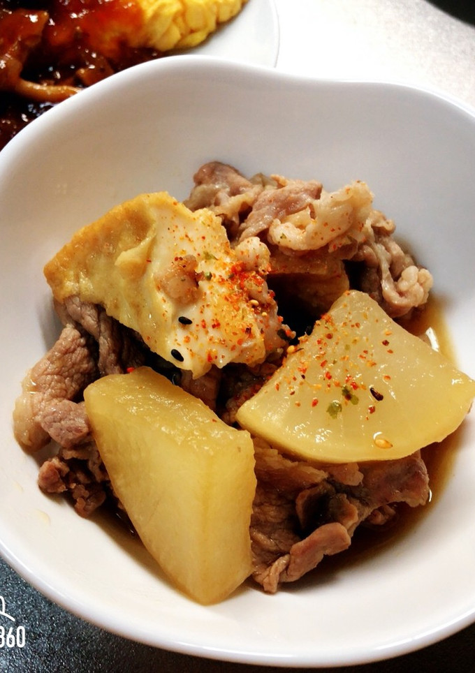 豚肉と大根と厚揚げの炒め煮-レシピのメイン写真
