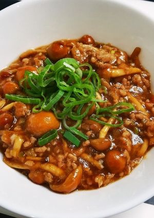 麻婆なめこ-レシピのメイン写真
