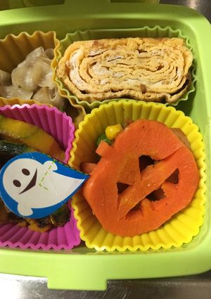 人参一つでハロウィン弁当-レシピのメイン写真