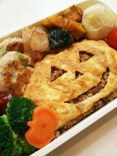 お弁当(10/31)ハロウィーン-レシピのメイン写真