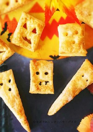 ハロウィンに♥おばけのシュガーバターパイ-レシピのメイン写真