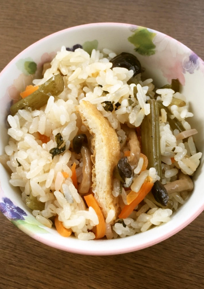 しめじ山菜おこわ～お漬け物使用-レシピのメイン写真