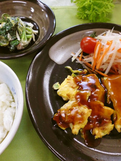 豆腐とささみのピカタ(健康食)-レシピのメイン写真