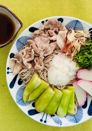 豚しゃぶ茄子おろしそば-レシピのメイン写真